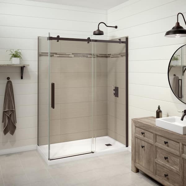 MAAX Utile Origin 32 in. x 60 in. x 83.5 in. Right Drain Corner