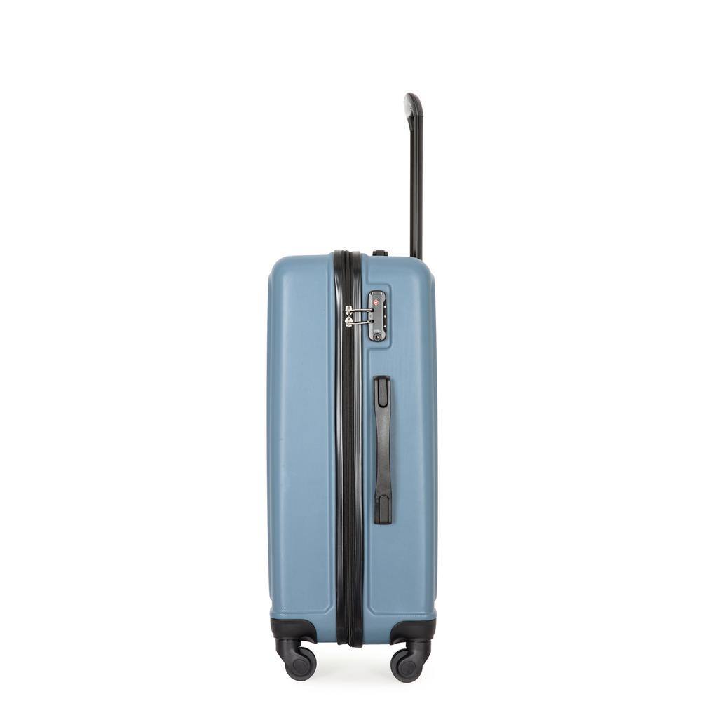 Blue 3-Piece Hardshell Spinner Luggage Set with TSA Locks