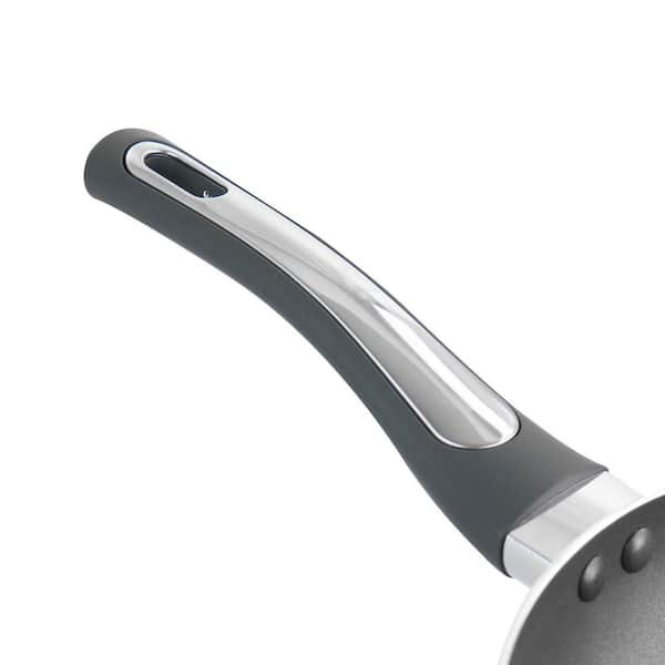 Oster Non Stick 2 Piece Aluminum Frying Pans in Grey