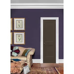 24 in. x 80 in. Monroe Dark Chocolate Right-Hand Smooth Solid Core Molded Composite MDF Single Prehung Interior Door