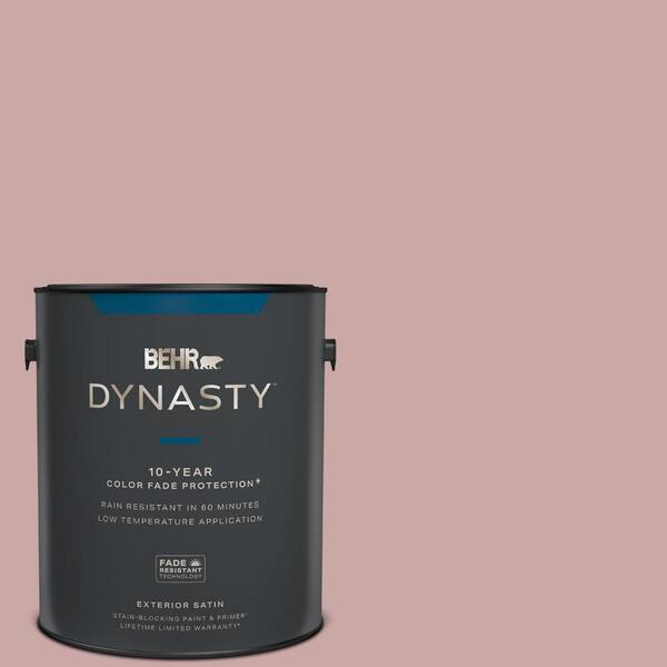 BEHR DYNASTY 1 gal. #140E-3 Rose Bisque Satin Enamel Exterior