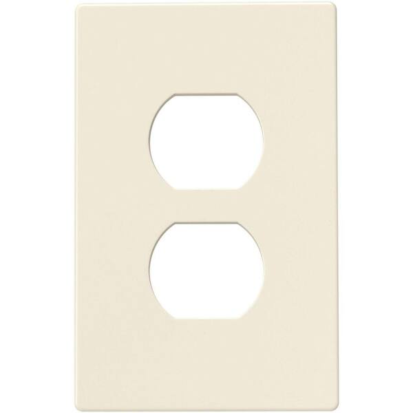 Eaton Almond 1-Gang Duplex Outlet Wall Plate (1-Pack)