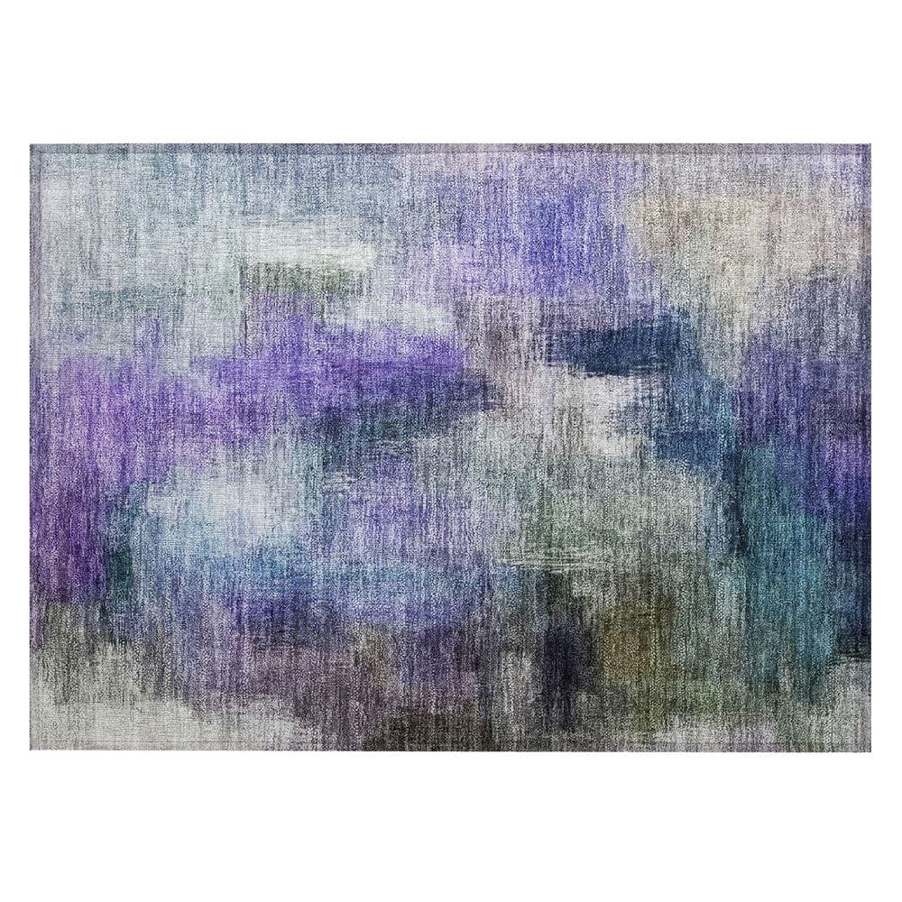 Chantille Machine Washable Indoor/Outdoor Abstract ACN2738 Purple 3 ft. x 4 ft. Area Rug price history on PriceWatchPro