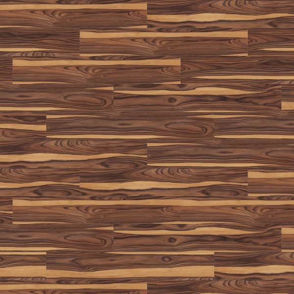 African Wood Dark 4 MIL x 6 in. W x 36 in. L Grip Strip Water Resistant Luxury Vinyl Plank Flooring (24 sqft/case)