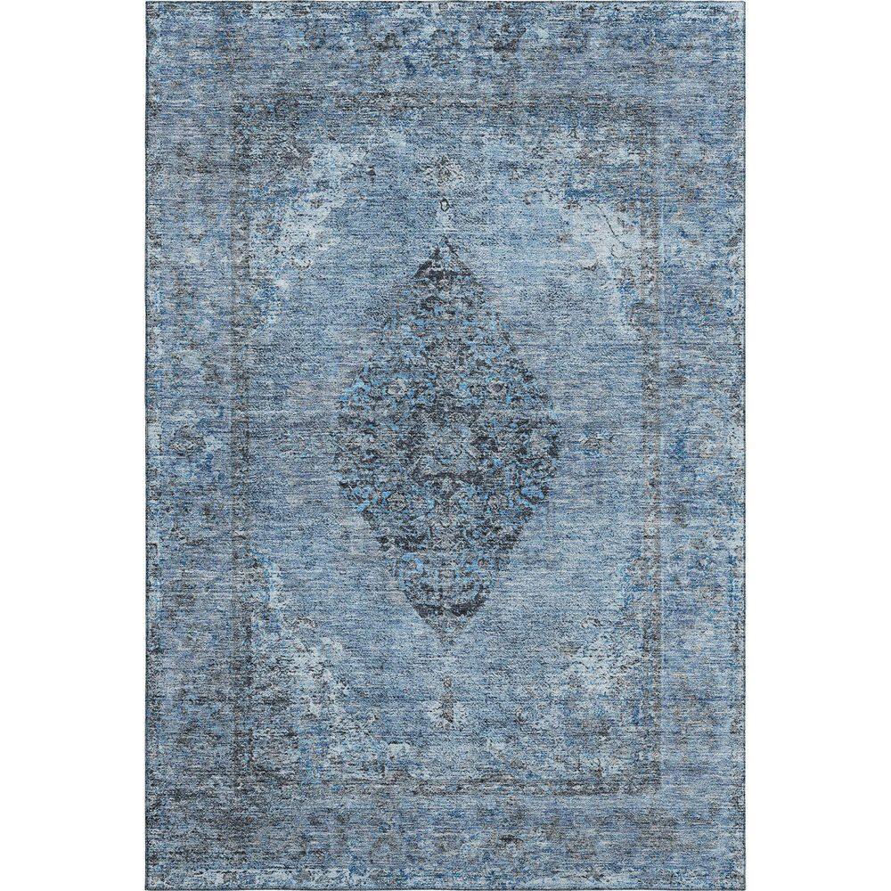 Mayfield Premium Machine Washable Abstract AMF2021 Denim 8 ft. x 10 ft. Area Rug price history on PriceWatchPro