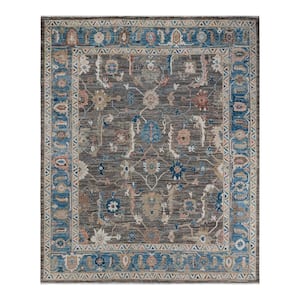 Oushak One-of-a-Kind Traditional Beige 8 ft. x 10 ft. Hand Knotted Tribal Area Rug