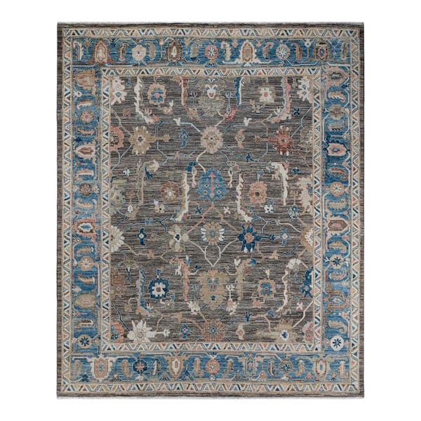 Solo Rugs Oushak One-of-a-Kind Traditional Beige 8 ft. x 10 ft. Hand Knotted Tribal Area Rug