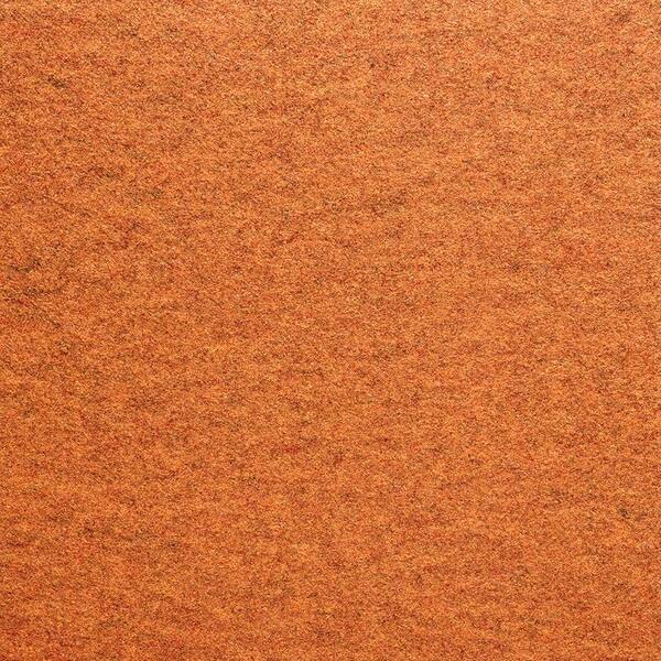 Home Decorators Collection Fedora Clementine Texture 19.7 in. x 19.7 in. Carpet Tile (6 Tiles/Case)