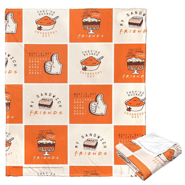 THE NORTHWEST GROUP Wb Friends Friendsgiving Chaos Silk Touch Multi-Colored Throw Blanket