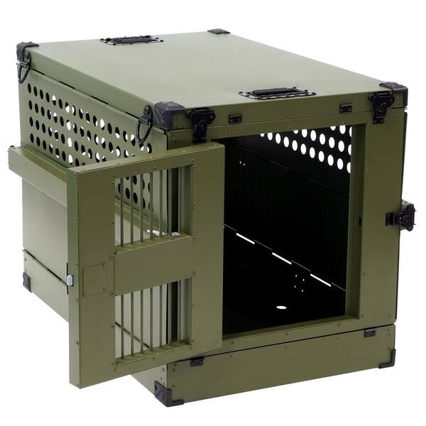 Hercules Safe Vehicle Transport Dog Crate with Heavy Duty Aluminum