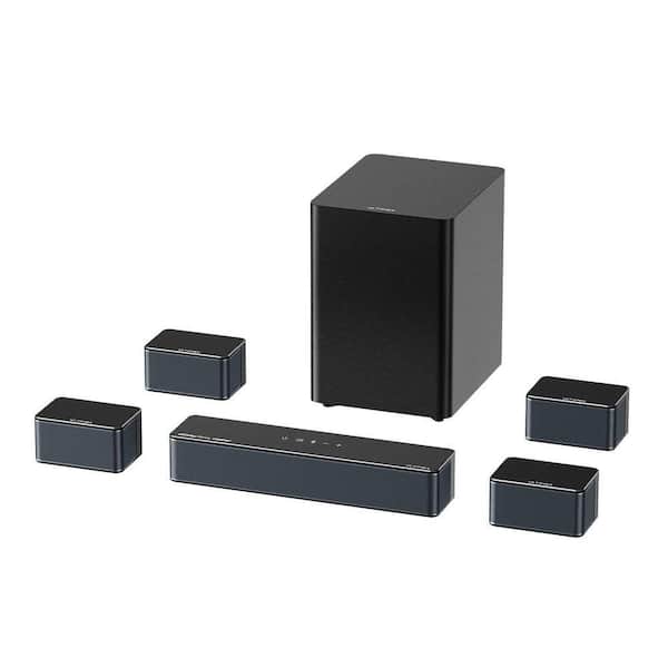 Poseidon D80 Boom 15.75 in. Dolby Atmos, 7.1 Channel, BT Soundbar, Wireless Subwoofer, with Smart App and Remote Control