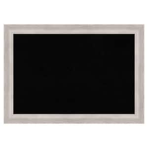Beachwood Grey Wood Framed Black Corkboard 41 in. W. x 29 in. Bulletin Board Memo Board