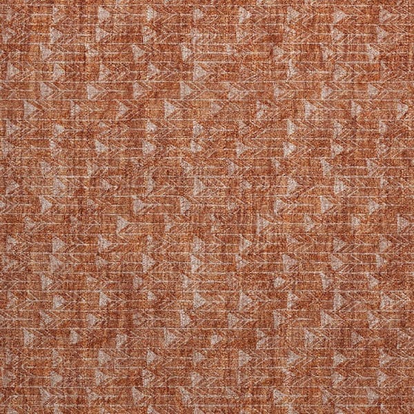 Terracotta 2 ft. x 3 ft. Geometric Indoor/Outdoor Area Rug