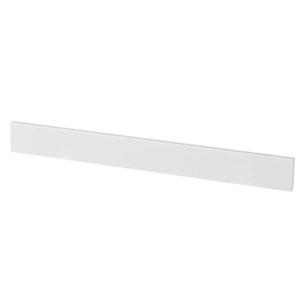 36 in. W Quartz Vanity Backsplash in White