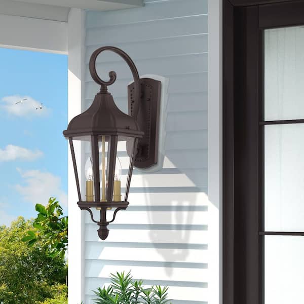AVIANCE LIGHTING Harlington 2 Light Bronze Outdoor Wall Sconce