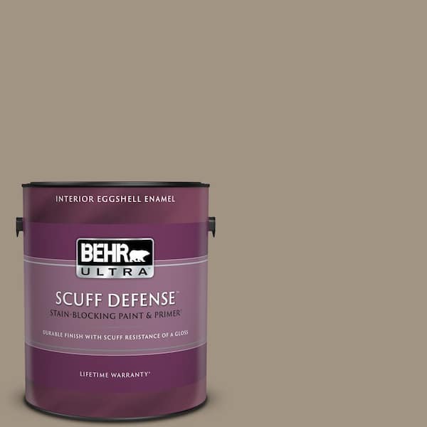 BEHR ULTRA 1 gal. #BNC-24 Shadow Taupe Extra Durable Eggshell Enamel Interior Paint & Primer