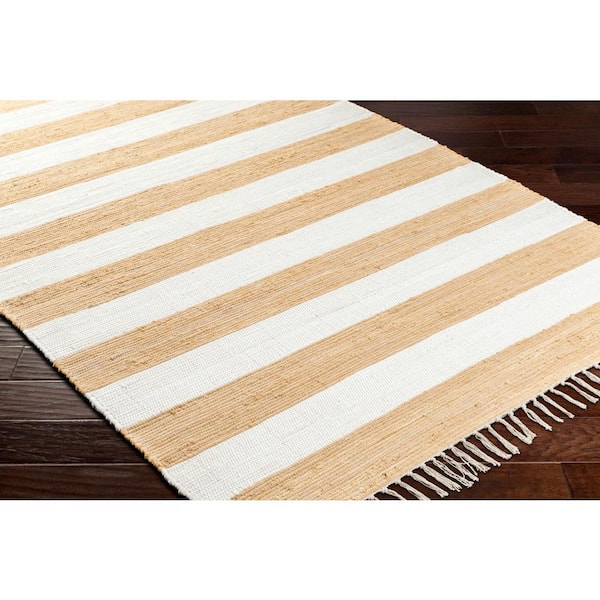 Cotone Mustard 5 ft. x 8 ft. Striped Indoor Area Rug