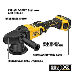 ATOMIC 20-Volt MAX Cordless Brushless 3/8 in. Impact Wrench and 5 in. Variable Speed Random Orbit Polisher (Tools-Only)