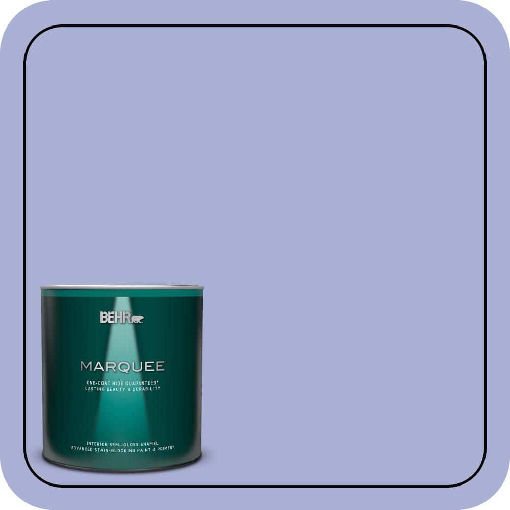 1 qt. #MQ4-30 Lavender Wash One-Coat Hide Semi-Gloss Enamel Interior Paint & Primer price history on PriceWatchPro