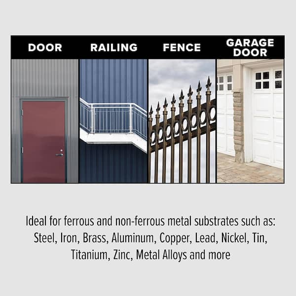 How to Paint Metal Doors - Semigloss Design