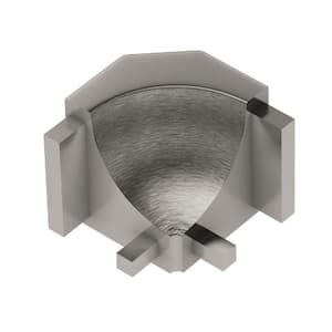 Dilex-AHK Brushed Nickel Anodized Aluminum 1/2 in. x 1 in. Metal 90 Degree Inside Corner