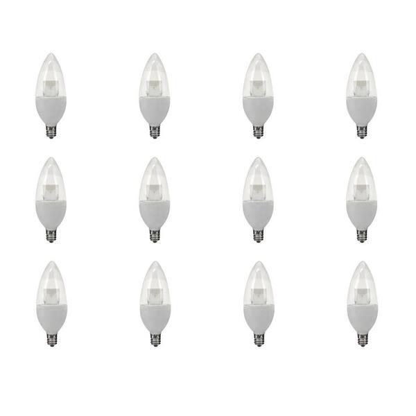 TCP 15W Equivalent Soft White B11 Non Dimmable LED Light Bulb (12-Pack)
