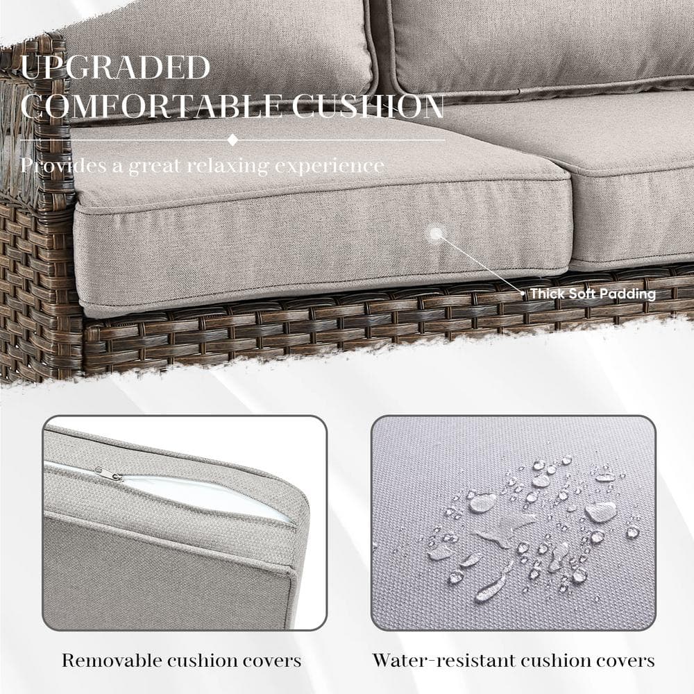 Detail of the upgraded comfortable cushion and covers.