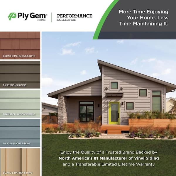 Ply Gem Take Home Sample Dimensions Double 4 in. x 24 in. Vinyl