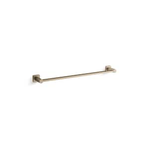 Parallel 24 in. Wall Mounted Towel Bar in Vibrant Brushed Bronze