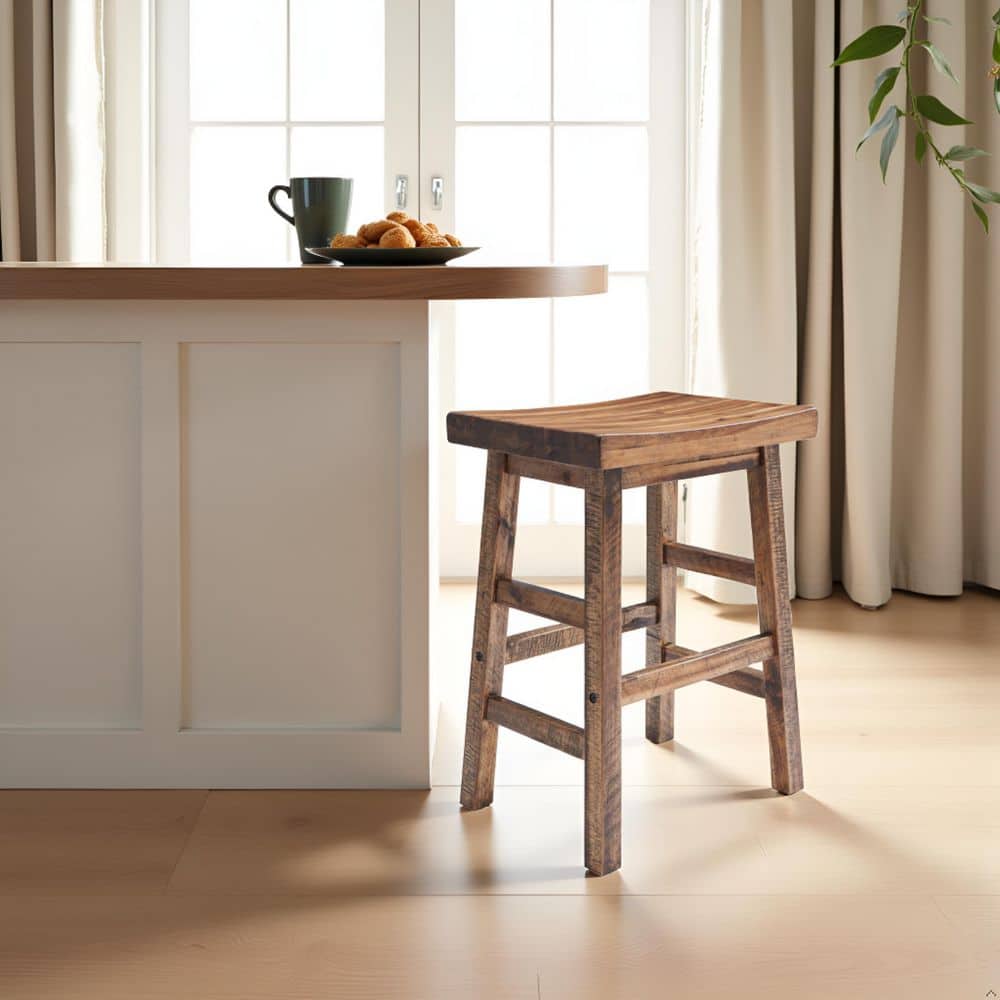 Alaterre Furniture Durango 26 in. H Industrial Wood Counter-Height