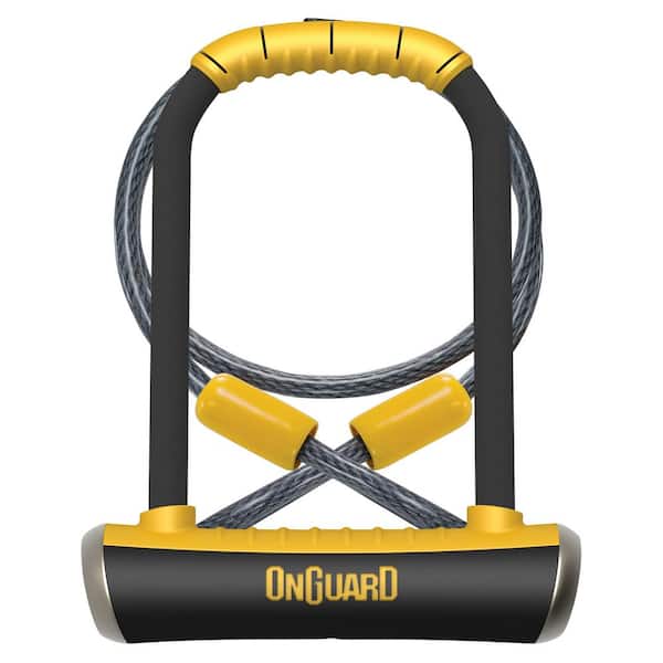 Pitbull STD U-Lock DT (4.53 in. x 9.06 in.) with 4 ft. Cinch Loop Cable