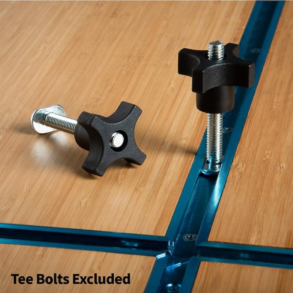 5/16 in.-18 4-Start Thru Knob for T Track Accessories, Featherboards, Woodworking Jigs, Cabinet and Fixtures (10-Pack)