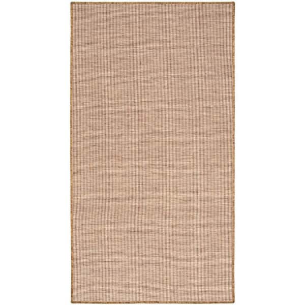 Positano Jute 3 ft. x 5 ft. Solid Contemporary Indoor/Outdoor Area Rug