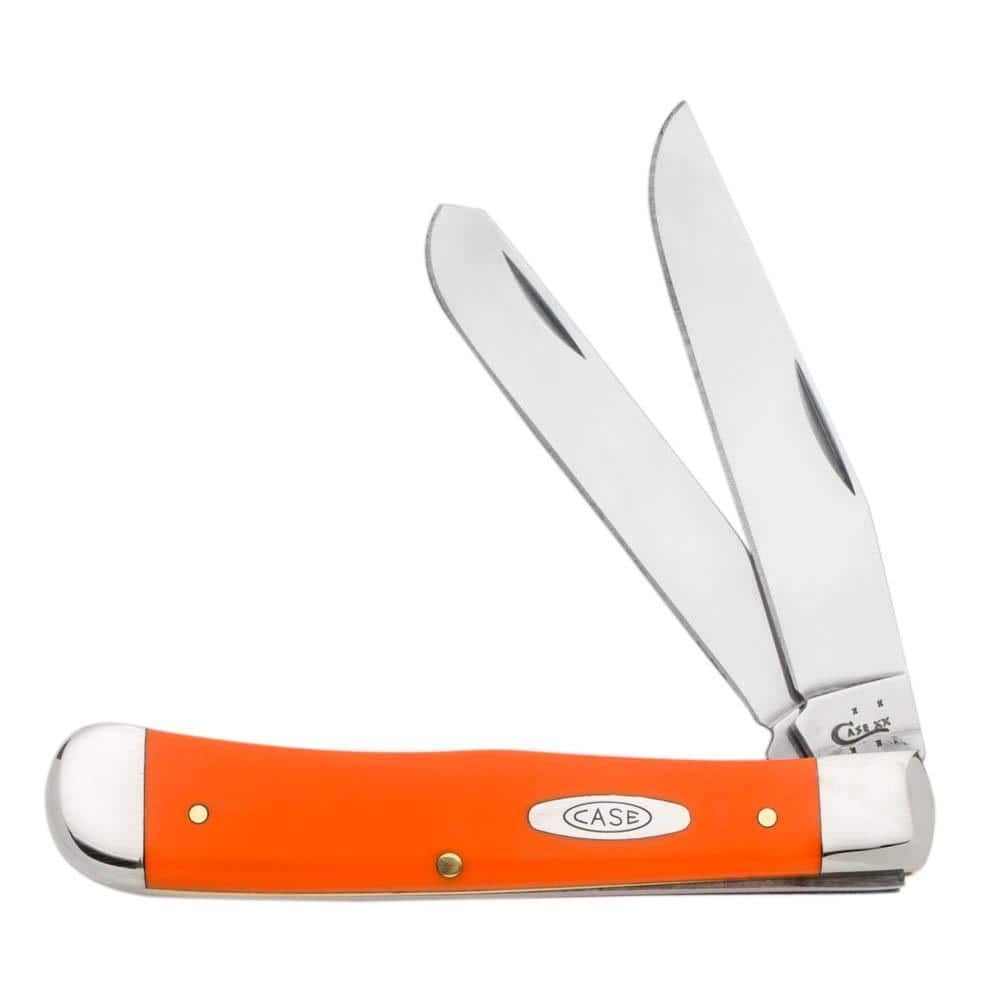 W. R. Case & Sons Cutlery Co Orange Synthetic Trapper Pocket Knife