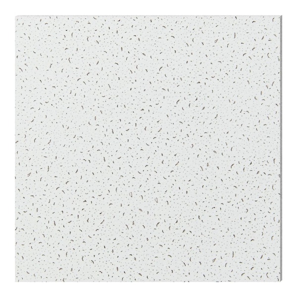 White 2 ft. x 2 ft. Decorative Random Textured Drop Ceiling Tiles Polyester FiberAcoustic Ceiling Panel (48sq. ft./case)