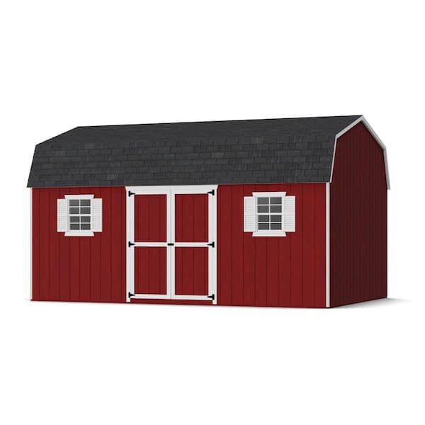 Value Gambrel Workshop 12 ft. x 18 ft. Outdoor Wood Storage Shed Precut Kit with Floor (216 sq. ft. )