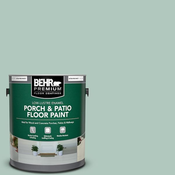 1 gal. #480E-3 Marina Isle Low-Lustre Enamel Interior/Exterior Porch and Patio Floor Paint