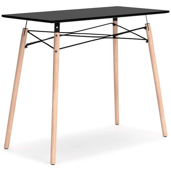 Signature Design By Ashley Jaspeni 36 in. Rectangular Black Wood Desk
