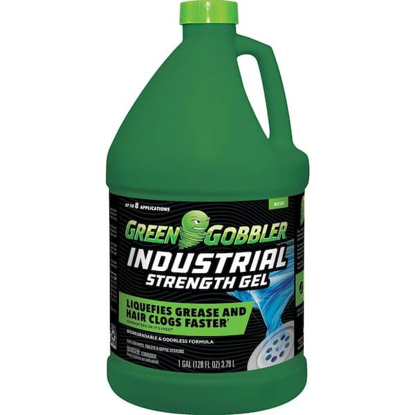 Green Gobbler 1 Gal. Industrial Strength Gel Grease and Hair Clog ...