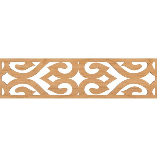 Ekena Millwork Keene Fretwork 0.25 in. D x 47 in. W x 12 in. L Maple Wood Panel Moulding