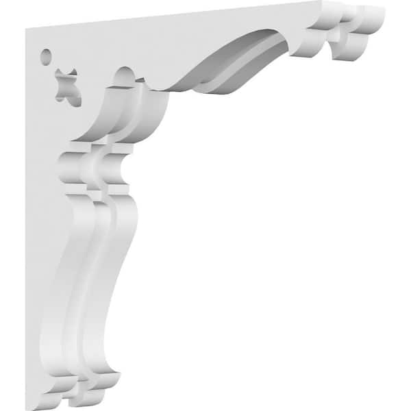 Ekena Millwork 1-7/8 in. x 8 in. x 8 in. PVC Hurley Corbel