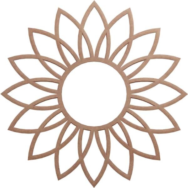 Ekena Millwork 0.25 in. x 6.25 in. x 18 in. Wood Medallion Moulding