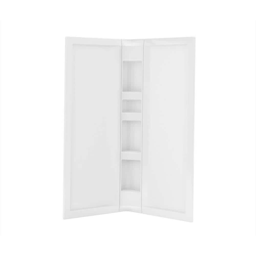 MAAX Acrylic 40 in. 40 in. x 76 in. 3Piece DirecttoStud Corner