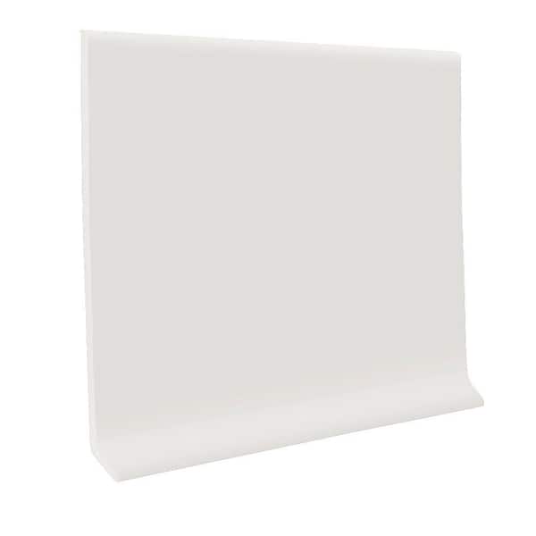 ROPPE Vinyl 4 in. x 0.080 in. x 48 in. White Vinyl Wall Cove Base (30 pieces)