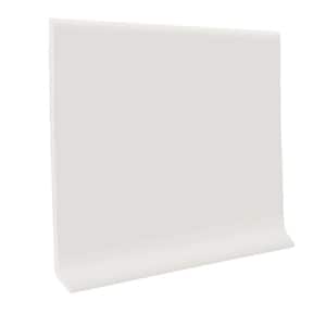 White 4 in. x 48 in. x 1/8 in. Vinyl Wall Cove Base (30-pieces)