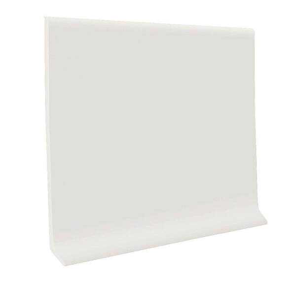ROPPE Rubber White 4 in. x 1/8 in. x 48 in. Wall Cove Base (30-Pieces)