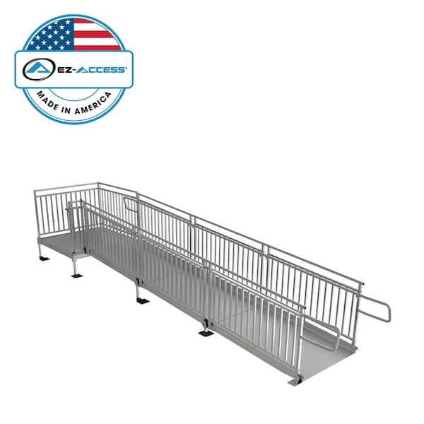 EZ-ACCESS PATHWAY HD 18 ft. Aluminum Code Compliant Modular Wheelchair Ramp System