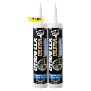 Dynaflex Ultra 10.1 oz. White Advanced Exterior Window, Door and Siding Sealant (2-Pack)
