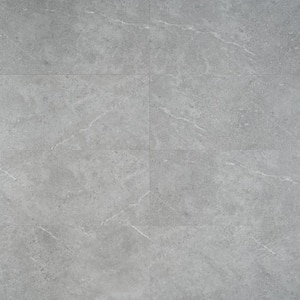 Sandstone Gray 12 in. x 24 in. Waterproof Rigid Core Click-Lock Luxury Vinyl Tile Flooring (28.04 sq. ft. / case)