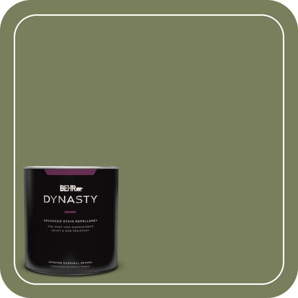 BEHR DYNASTY 1 qt. #410F-6 Grape Vine Eggshell Enamel Interior Stain-Blocking Paint & Primer